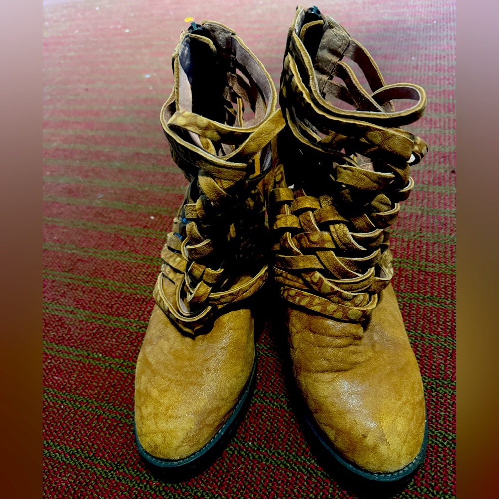 Free People Carrera Bootie, Vintage Tan Euro 41/US 10